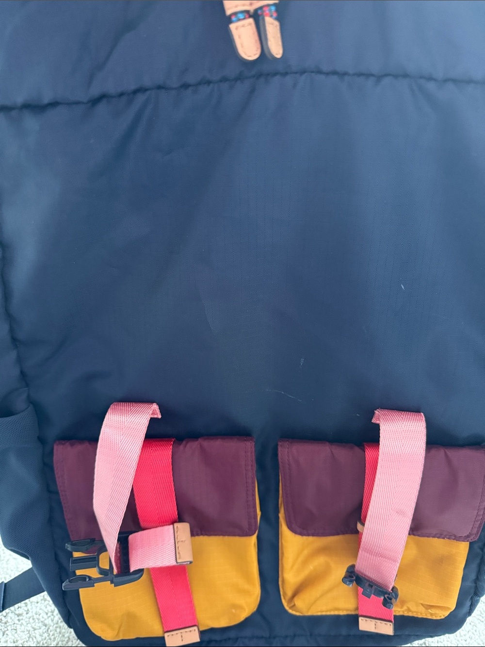 Tory Burch - Riptide Navy Mesh Backpack - Picture 10 of 10